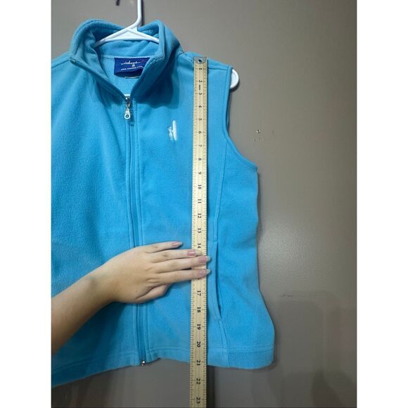 NWOT Johnnie-O Fleece Sky Blue Ski Winter Vest Women's Small - Picture 8 of 10
